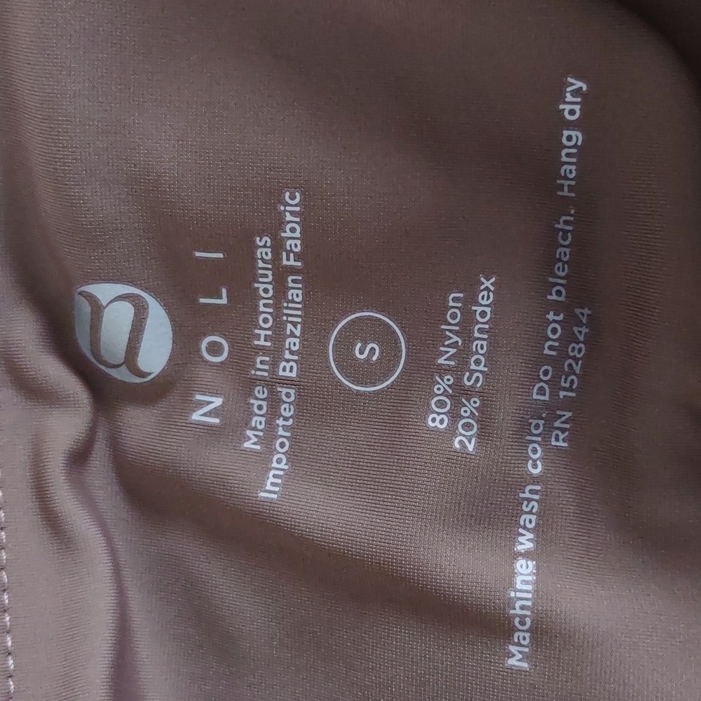 NWT Noli Size Small Almond Liquid Leggings - Picture 3 of 13